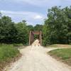 Old iron bridge that crosses Big Walnut Creek