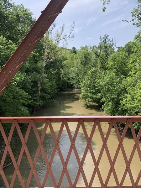 View of Big Walnut Creek after heavy rain.