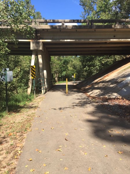 Statesville Greenway - Fourth Creek Section underpass.