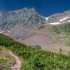 The steep ascent to Two Medicine Pass.