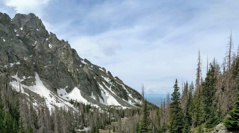 View of Kit Carson Peak and San Luis Valley.