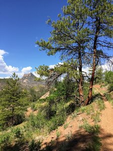 Views of Cathedral Spires from a few miles into the run as described in Trail Run Project.