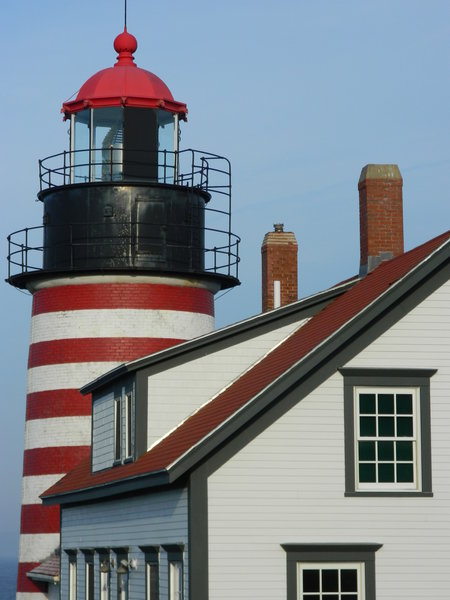 West Quoddy Head Lighthouse.