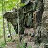 Rock outcrop just after the Leatherman's Cave.