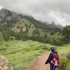 Flatirons and the impending cloud storm.