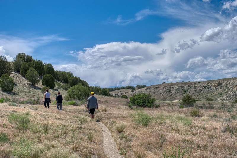 Heading back to the trailhead.