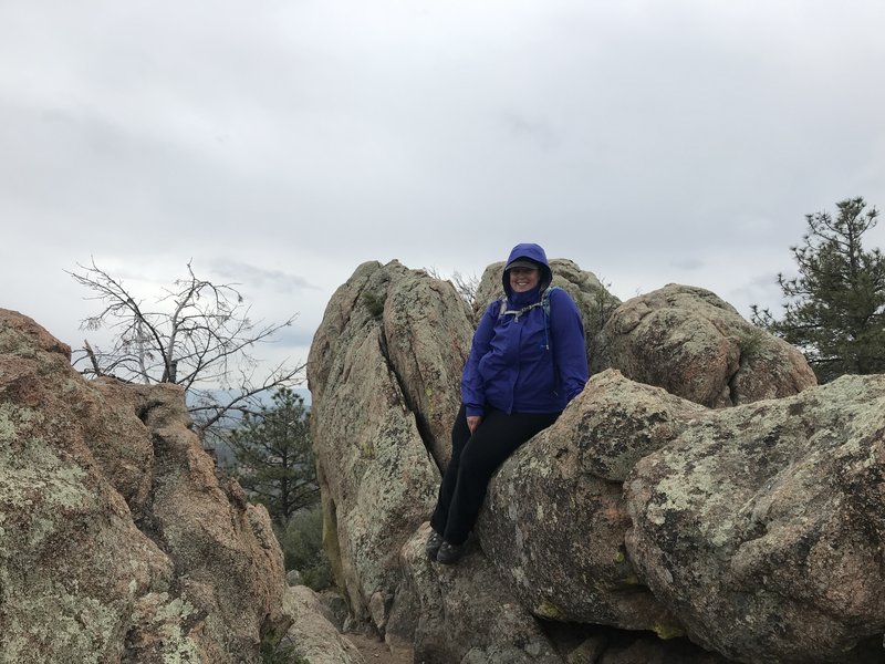 The rocky summit.