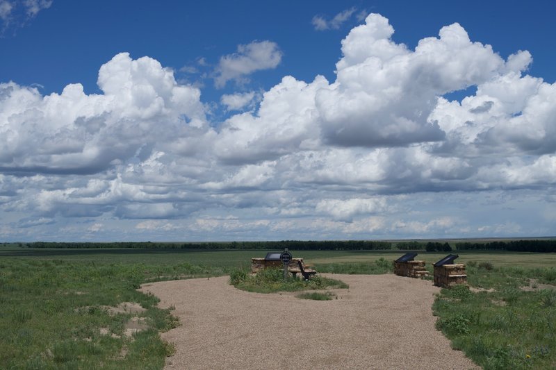 The end of the trail, with benches to rest and sweeping views of the valley.