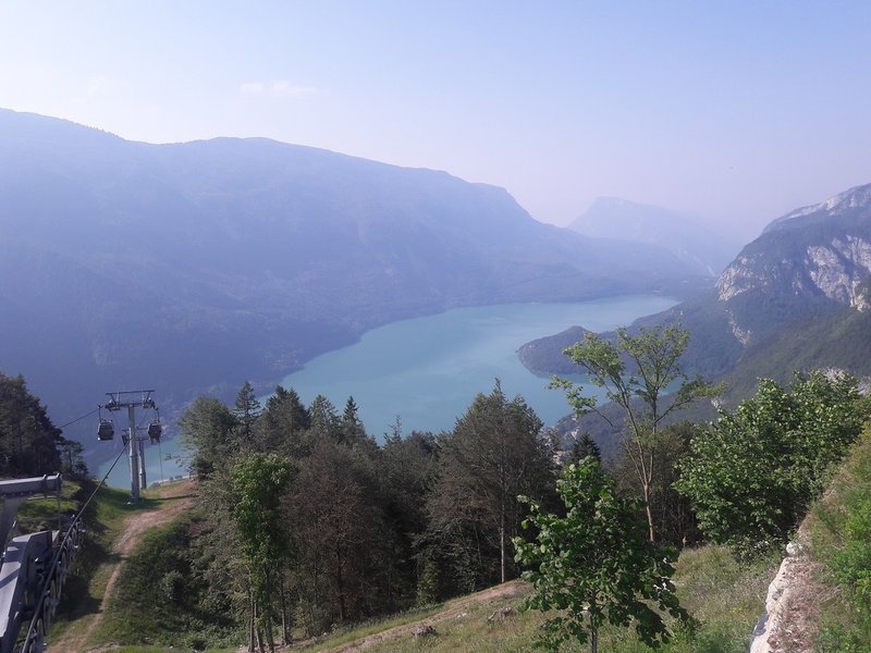 Molveno Lake from rifugio Pradel