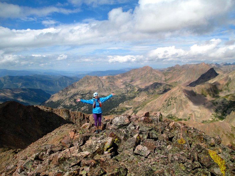 Summit of Red Peak looking north.