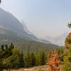 Getting a first glimpse at Mount Grinnell on Swiftcurrent Pass Trail.