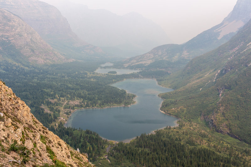 Bullhead Lake. Taken during the Howe Ridge Fire 2018.