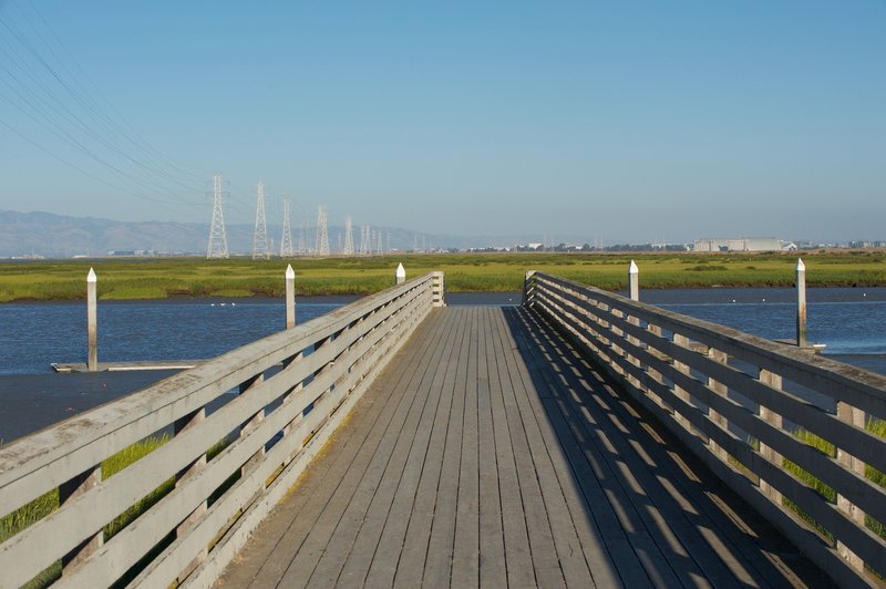 The dock at the sailing station with sweeping views.