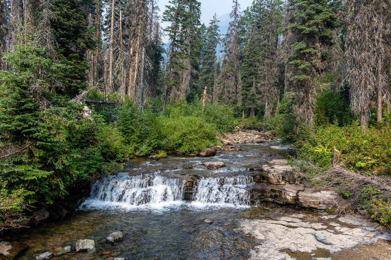 Small waterfall at the Florence Falls junction