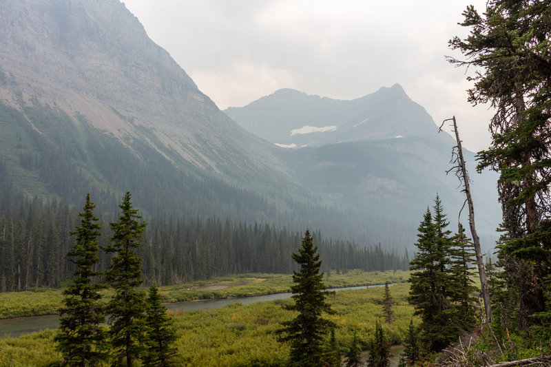 Saint Mary River and Citadel Mountain in the background