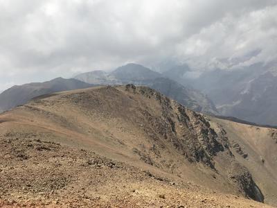 Looking towards the summit