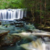 The 13 foot Oneida Falls of Rickets Glen State Park, Pennsylvania