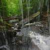 A view from the small crevice behind B. Reynolds Falls in Rickets Glen State Park, Pennsylvania.