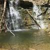 Secluded, private waterfall and pool. Follow the bottom of Hoffman Branch upstream (not an official trail) and you'll be greatly rewarded with numerous waterfalls and interesting boulders.