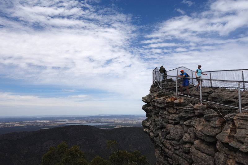 Hikers at the Pinnacle Outlook