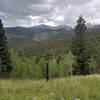 View from one of the many meadows on Captain Mountain Trail