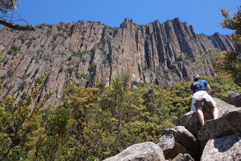 Short scramble for a better view of the Organ Pipes