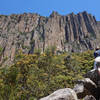 Short scramble for a better view of the Organ Pipes