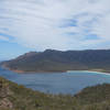 Wineglass Bay viewed from the Wineglass Bay Lookout