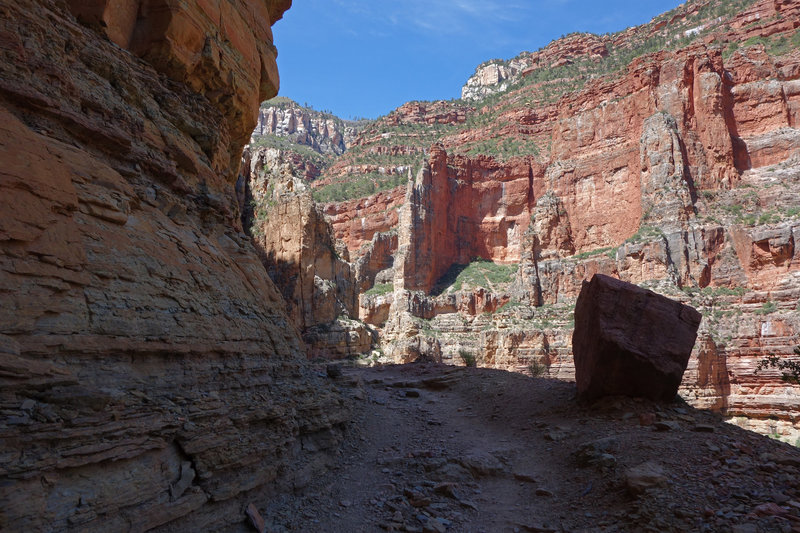 Rocky climb up the North Kaibab trail