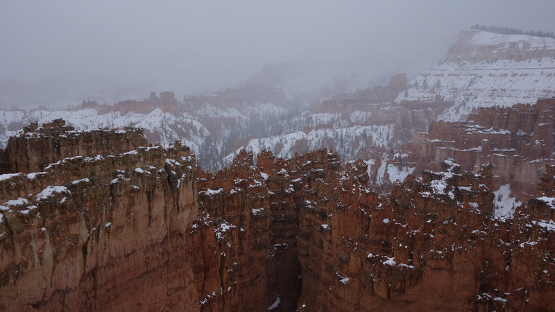 Late May snow at Bryce Canyon.