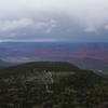 View of FR 4629 to the northwest from a switchback in the La Sal Loop Road.