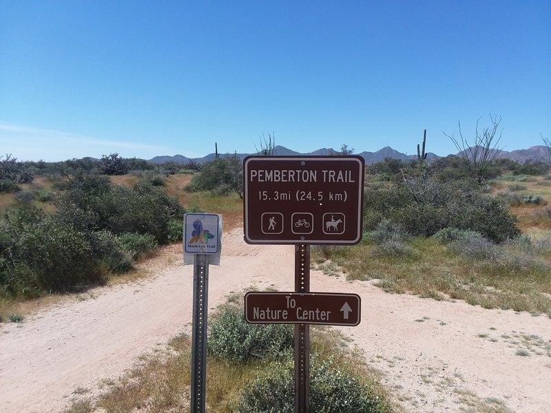 This sign is at the start of the parking lot.