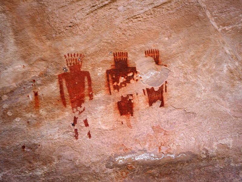 Fremont Culture petroglyphs in Jones Hole.