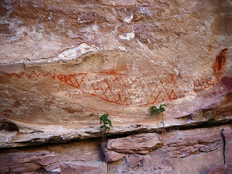 Fremont Culture petroglyphs in Jones Hole.