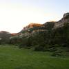 Leaky Mountain by dawn's early light.