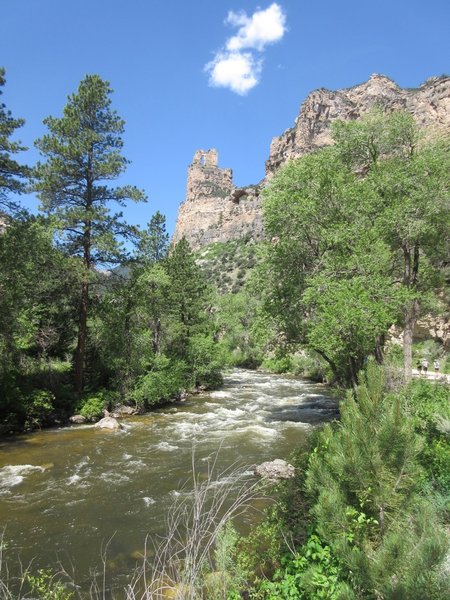 The Needle and Tongue River near the start of the race.