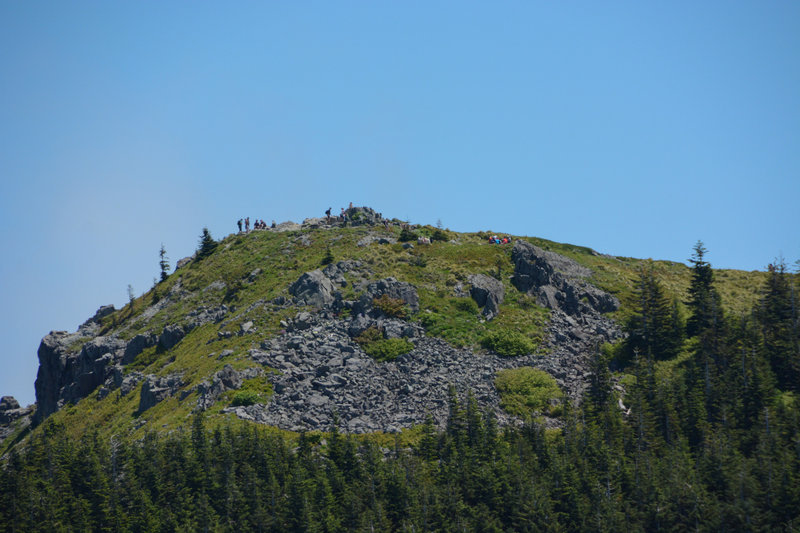 Silver Star's summit can be very crowded. Sturgeon Rock is lower and requires a short scramble so it gets ignored