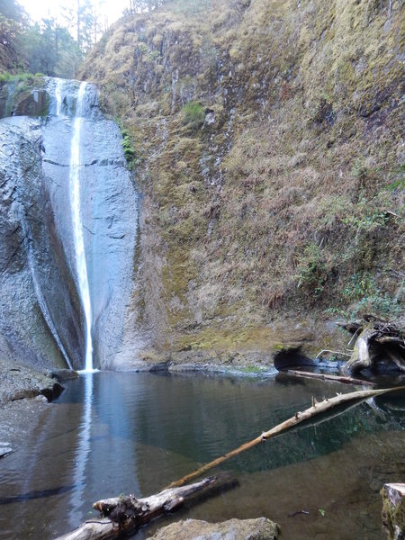 Wolf Creek Falls with very low water flow.