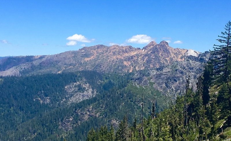 Looking back east toward Red Butte