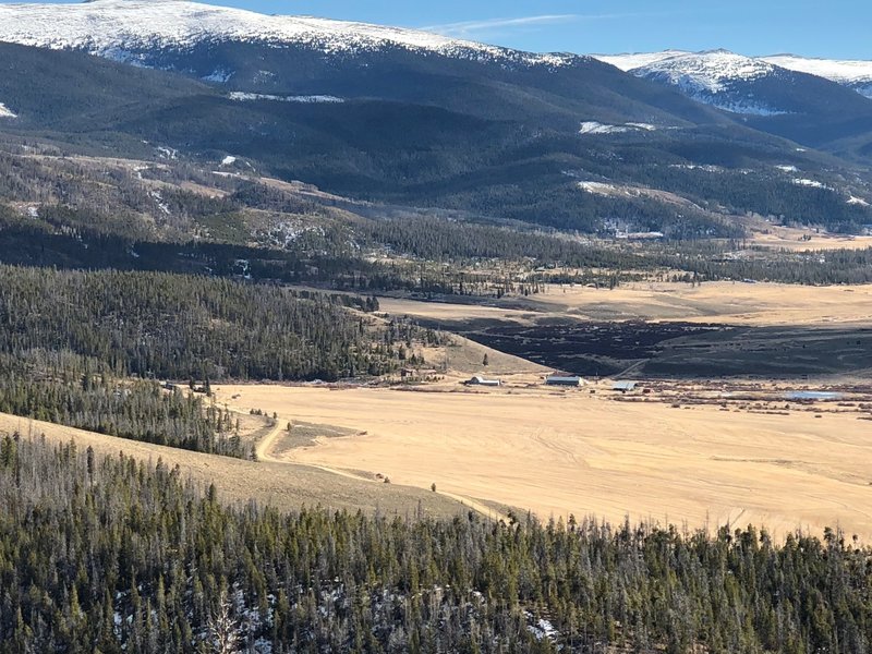 Views towards Devil's Thumb Ranch