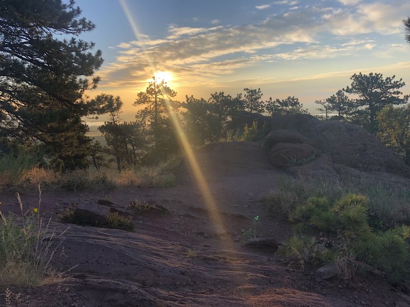 On the descent at 6:30 a.m.