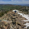 Hiking Clayton Peak.