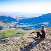 On top of Copmans Tomb looking southwest towards Shell Canyon and the Bighorn Basin.