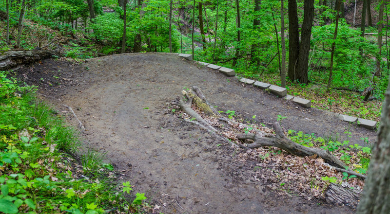 Illiniwek - North Loop Climb switchback.