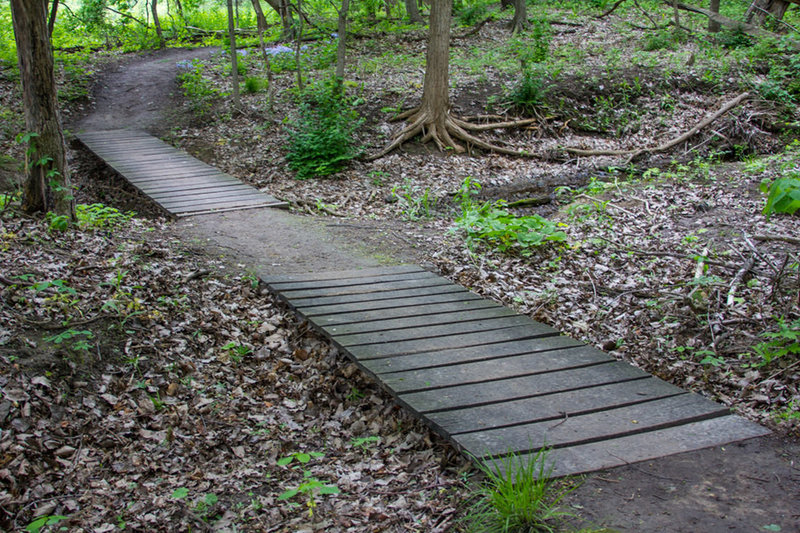 Illiniwek Connector Trail bridges.