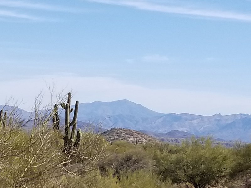 Looking east at the Superstitions.