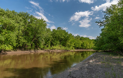 Minnesota River at Wita Tanka (Pike Island), Fort Snelling State Park, Minnesota.