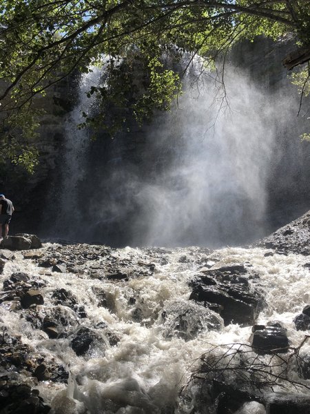 Mist from the falls.