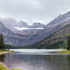 Lake Josephine with Grinnell Glacier and Grinnell Falls.