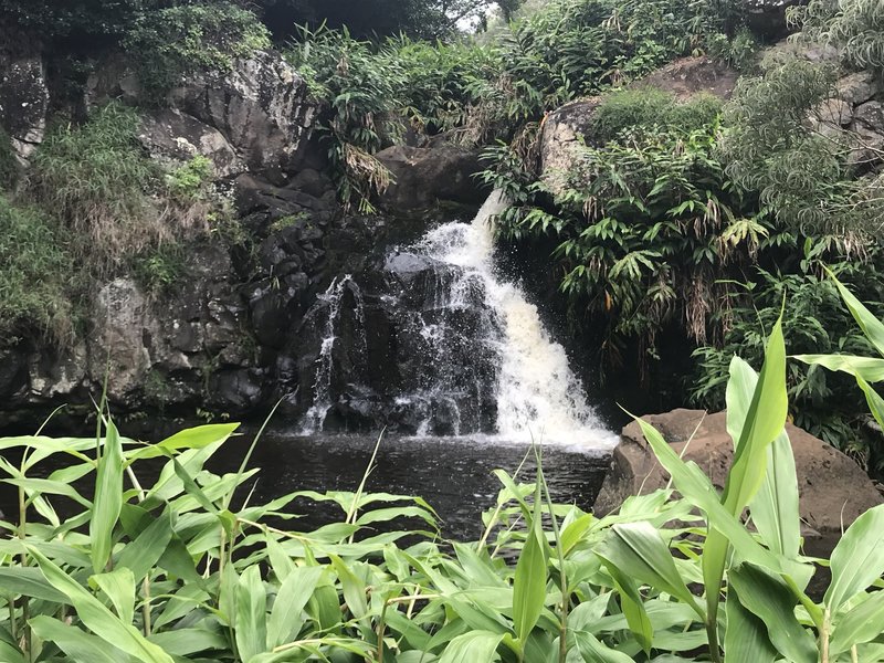 Waipo'o Falls on Canyon Trail in Waimea Canyon, Kauai, HI.